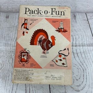 Vintage PACK-o-FUN The Only Scrap-Craft Magazine November 1966